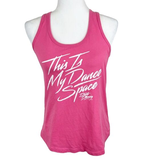 Dirty Dancing Tank Top Women Medium Pink Racerback This is my Dance Space - Picture 1 of 10